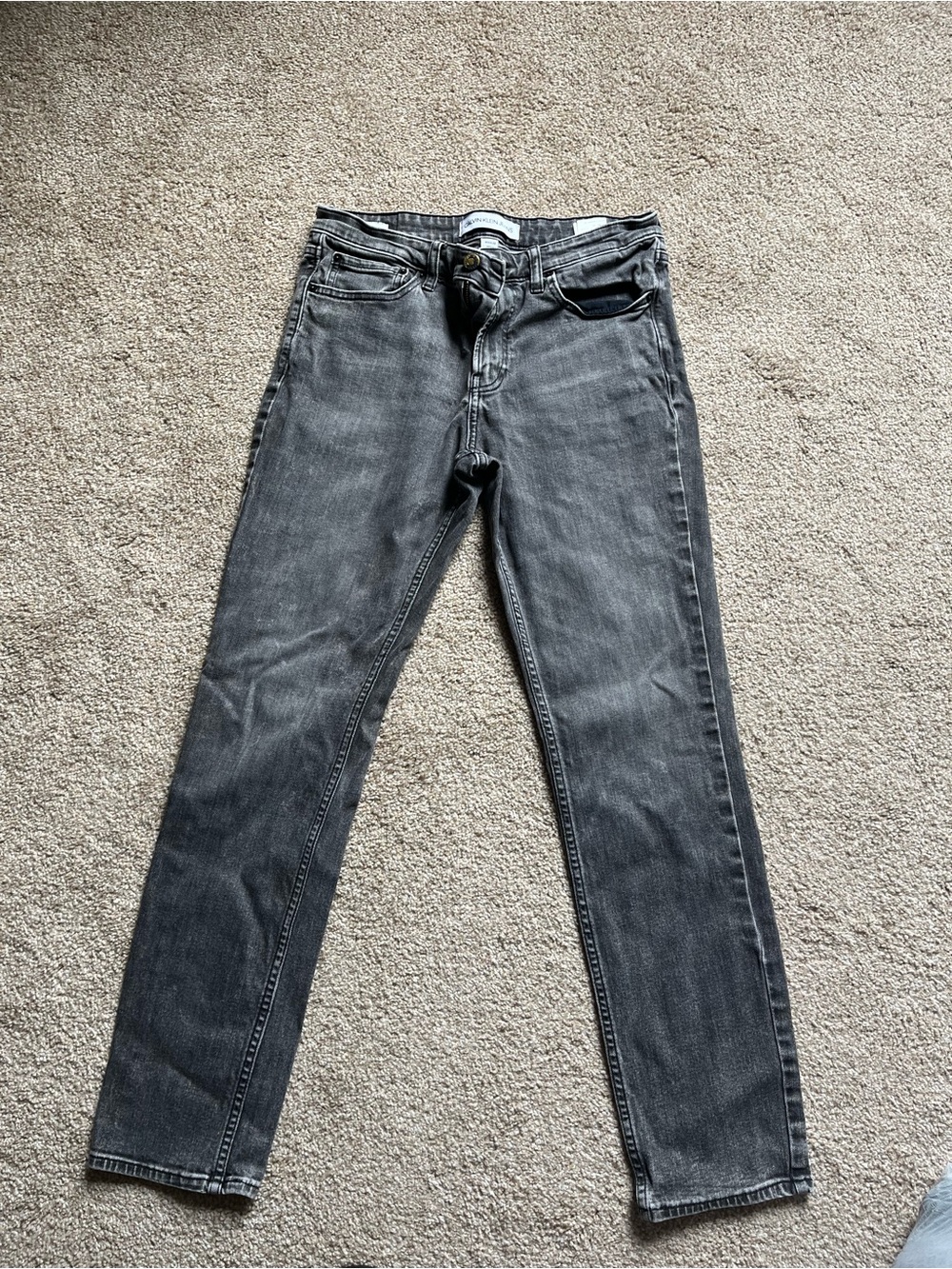 Calvin Klein Jeans Faded Gray Slim Jeans